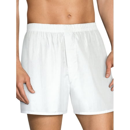 Fruit of the Loom - Fruit of the Loom Men's Woven White Boxers ...