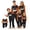 Black, Orange, variant on Family Matching Pajamas Halloween Party Soft Two Piece Sets Pjs Matching Sets Long Sleeve Cute Funny Halloween Pumpkin Face Fashion Holiday Family Pajamas