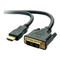 Belkin F2E8242B03 3 ft. Black 1 x HDMI Male to 1 x DVI Male HDMI to DVI Cable Male to Male