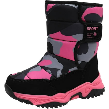 Winter Shoes for Kids Girls Girls Boys Warm Winter Boots Kids Non-Slip Outdoor Boots Snow Boots