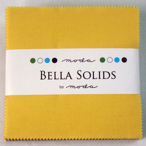 Bella Solids Ivory Moda Charm Pack by Moda Fabrics; 42-5 Quilt Squares 