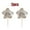 White 2PC, variant on KOYPTL 4 Pcs Poinsettia Artificial Christmas Flower Decorations,Gold Glitter Long Stem Fake Flowers Ornaments Set for Vase Table Centerpiece Home Indoor Christmas Tree Decor,Xmas Table Decoration
