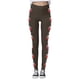 thumbnail image 2 of Gibobby Leggings de Navidad para mujer Leggings para mujer Leggings de entrenamiento Pantalones de bloque de color con estampado navideño Leggings elásticos(Marrón,XG), 2 of 5