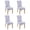 Lavender Purple, variant on 4 Pcs Dining Chair Slipcover Spandex Super Fit Stretch Removable Washable Kitchen Chair Slipcovers for Home Party Hotel Wedding Ceremony, Universal Size (Pioneer Flower)
