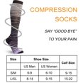 thumbnail image 2 of 4 Pairs Copper Compression Socks for Women & Men Circulation 15-20 mmHg - Better Blood Flow, Swelling , Best Support for Medical, Running, Nursing, 2 of 7
