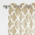 thumbnail image 7 of Best Home Fashion Oxford Basketweave Moroccan Print Curtains, 7 of 7