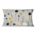 thumbnail image 3 of Designart "Subdued Grey Botanical Plans" Botanical Printed Throw Pillow, 3 of 5