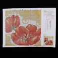 thumbnail image 2 of Rongfmy Housse de Coussin avec Crochet Latch 17x17 Pouces Deux Fleurs Rouges, 2 of 8