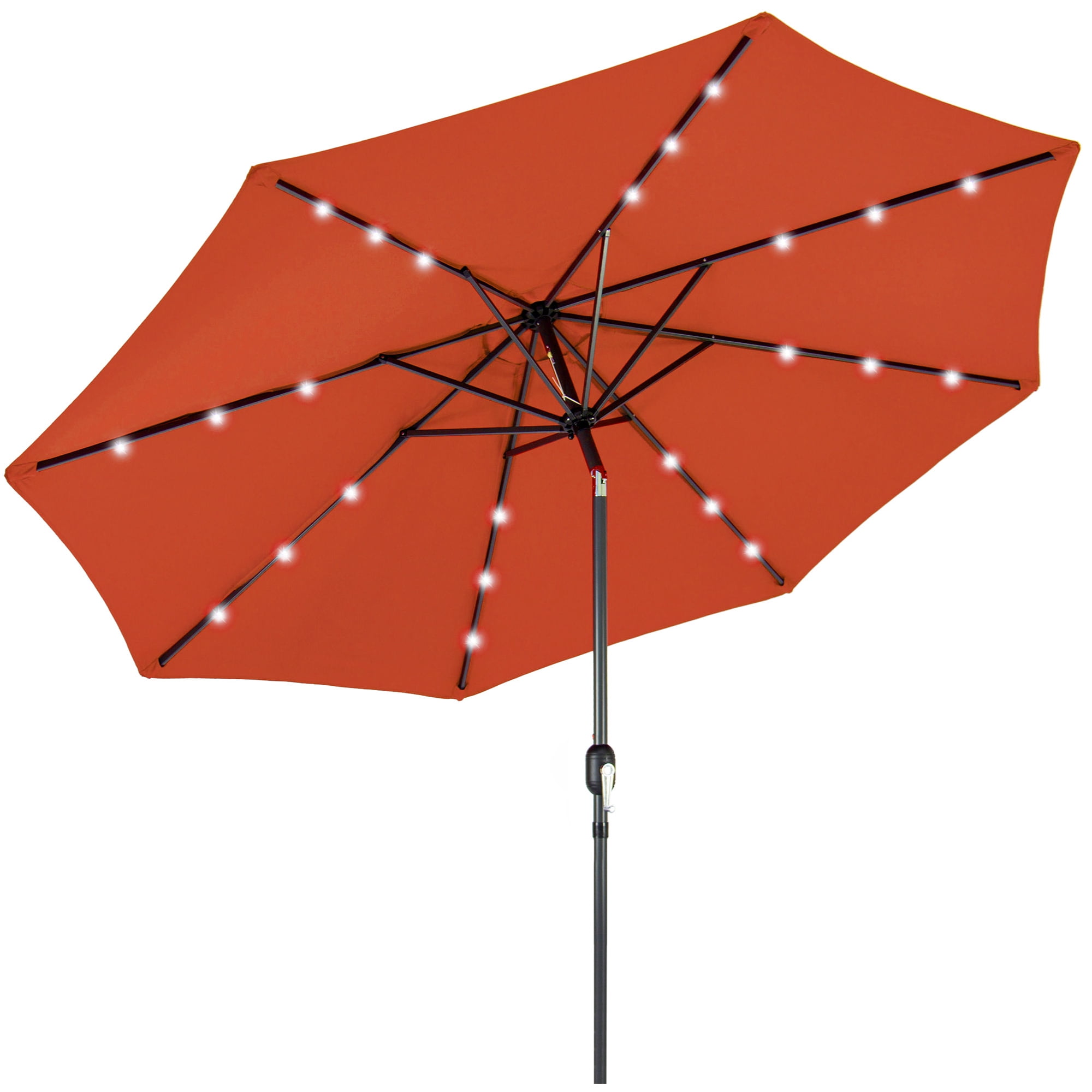 Best Choice Products 10ft Solar LED Lighted Patio Umbrella w/ Tilt