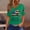 10-Green, variant on 250 Anniversary USA Shirt, 1776-2026 250th Split Neck T-Shirt, 4th July Short Sleeve Tops