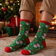 thumbnail image 4 of SAWOBUUN Funny Socks for Men Novelty Crazy Holiday Cozy Cotton Winter Christmas Socks, 4 of 6