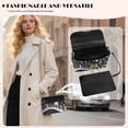 thumbnail image 3 of Pzuqiu Piano Notes Leather Crossbody Bags for Women Lightness Minimalist Vintage Leather Quilted Shoulder Bag with Chain Strap Versatile Functional Gifts for Women, 3 of 6