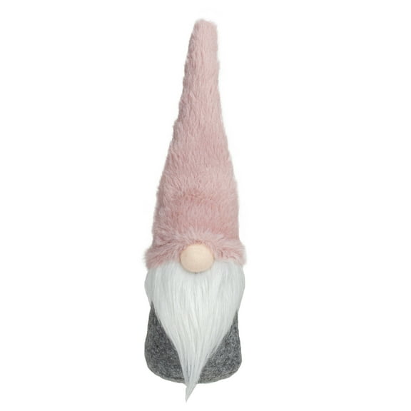 Northlight Standing Gnome Christmas Decoration - 11" - Pink and Gray