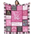 thumbnail image 2 of Birthday Gifts for 18 Year Old Girls, 18th Birthday Decorations for Girls, Best 18th Gift Ideas Throw Blankets for Daughter Niece Sister Friends(Size:50" X 60"), 2 of 5