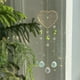 thumbnail image 5 of White Crystal Wind Chime Garden Set Light Ornaments Patio Decoration Cordiform Pendant Natural Crystal Sunshine Catcher Wind Chime, 5 of 6