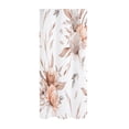 thumbnail image 1 of Orange Grey Ink Floral Shower Curtain Farmhouse Style Bathroom Curtain for Home Bath Machine Washable, 1 of 3