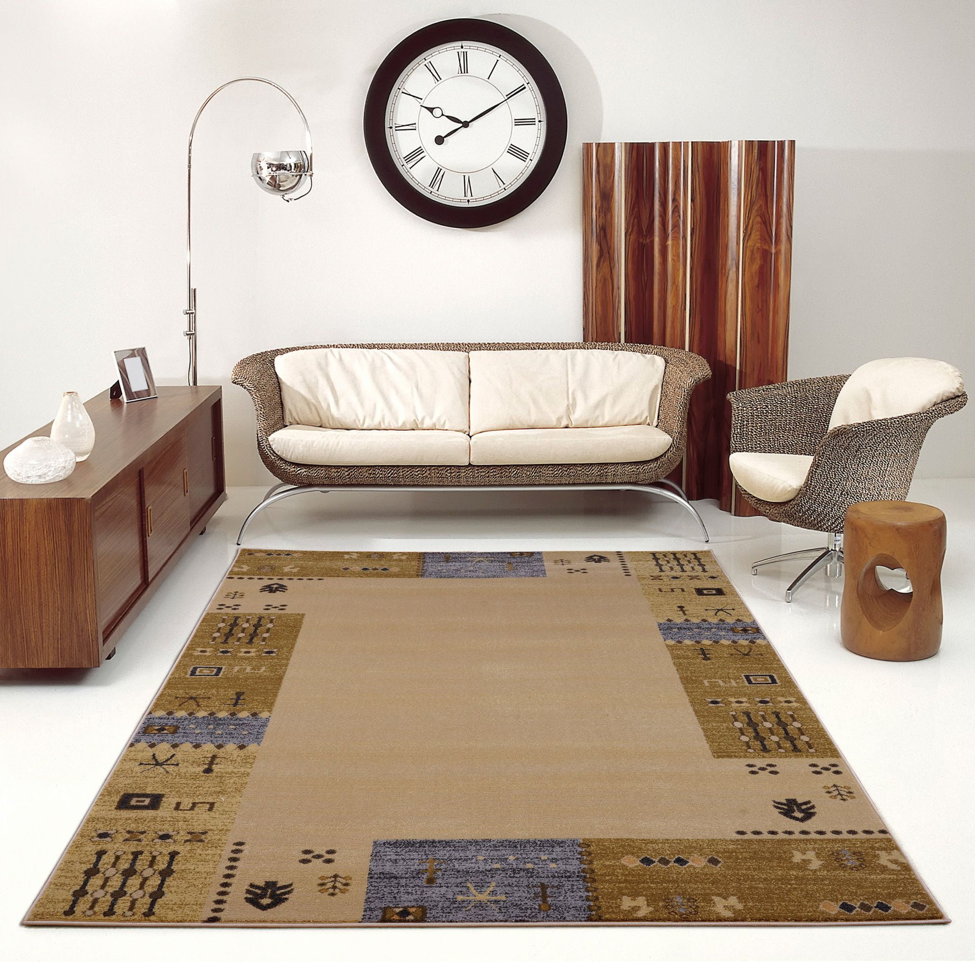 311 x 53, 120cm x 160cm 120cm x 160cm Cream//Multi 311 x 53 4x6 Ladole Rugs Butterflies Flowers Pattern Area Rug Carpet for Kids in Cream and Multicolor