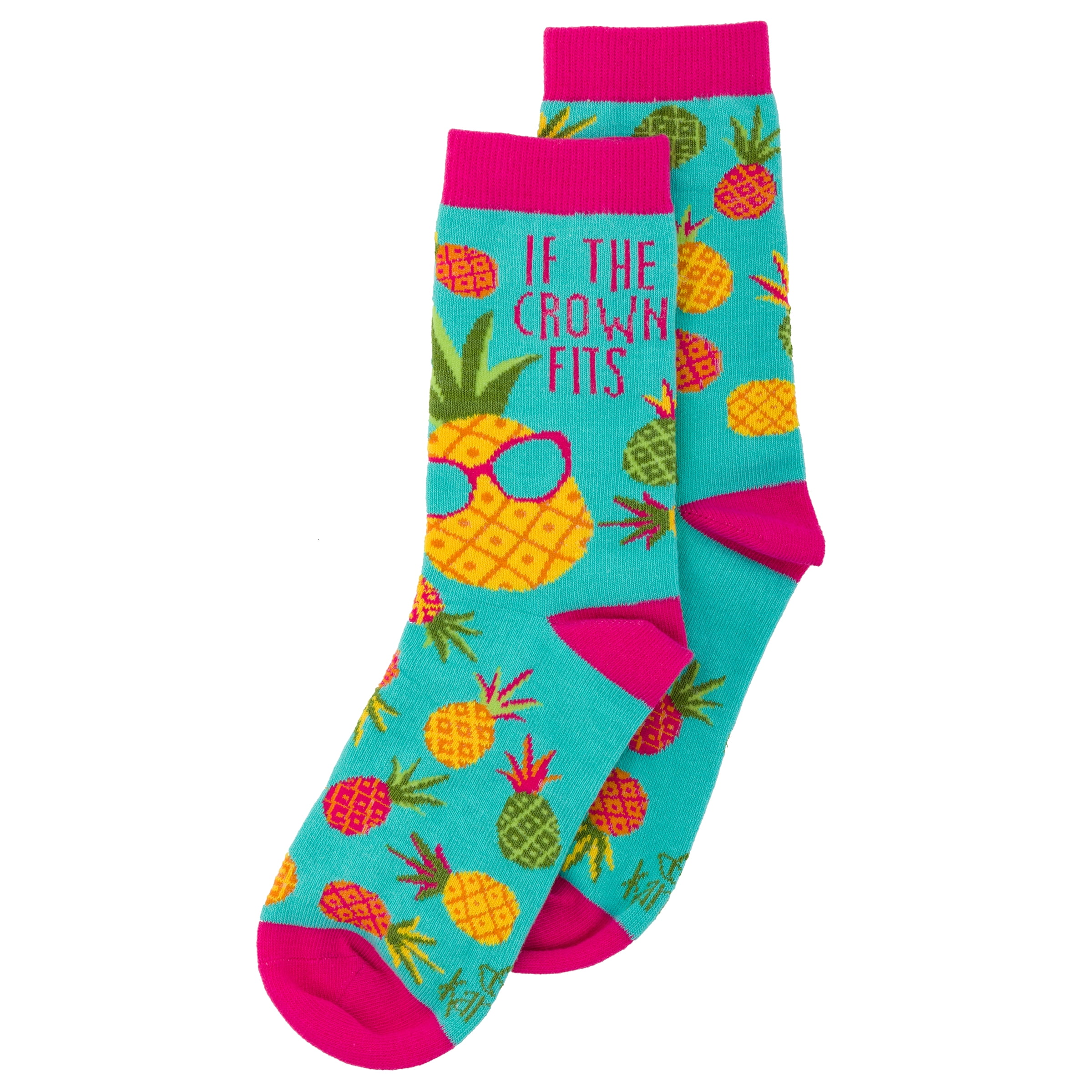 Yenz Ladies Novelty Pineapple Design Socks Seamless Toe 