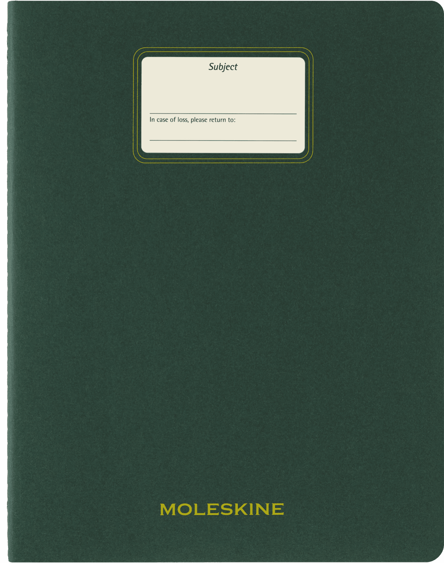 Moleskine Student Cahier Journal, Soft Cover, Ruled, XXL (8.5" x 11"), Myrtle Green