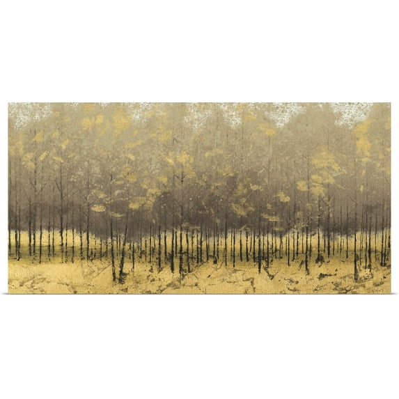 Great BIG Canvas | Rolled James Wiens Poster Print entitled Golden Trees III
