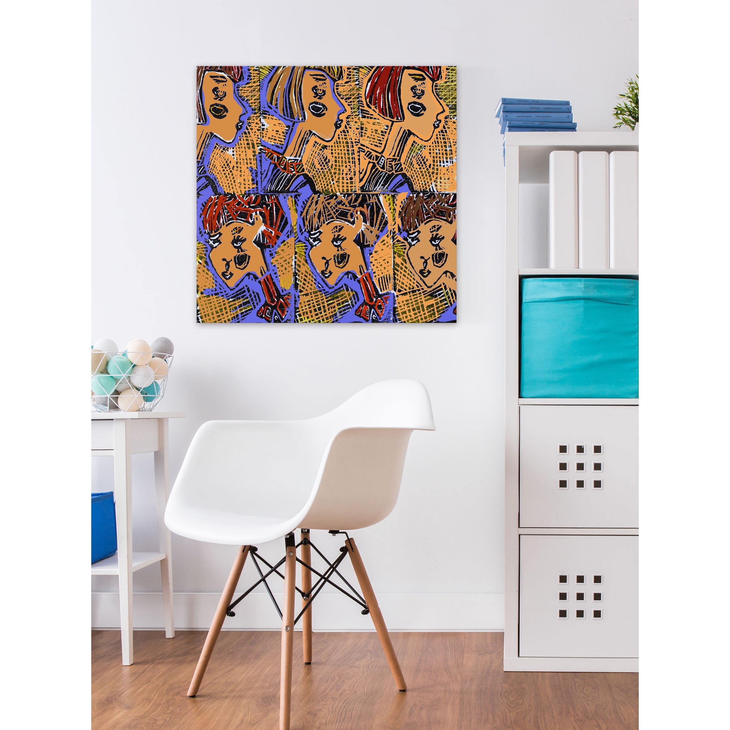 Russian Dolls Pattern III Painting Print on Wrapped Canvas