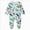 O136-Mint Green, variant on 3-6 Months Newborn Baby Boys Girls Jumpsuit Footed Long Sleeve Button Bodysuit Outfits Warm Snowsuit Jumpsuit Unisex Fall Winter