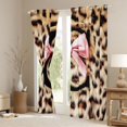 thumbnail image 3 of Erosebridal Abstract Leopard Print Blackout Curtains Set of 2 (52x84 Each) For Kids,Classic Cheetah Pattern Letter C Monogram Window Curtains, 3 of 7