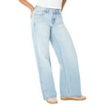 thumbnail image 5 of Celebrity Pink Women's and Women's Plus Baggy Wide Leg Jeans, Available in Regular, Short, Long Inseams, Sizes 1-24, 5 of 6