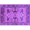 thumbnail image 1 of Ahgly Company Indoor Rectangle Oriental Purple Industrial Area Rugs, 5' x 7', 1 of 4