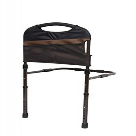 Standers Bed Rail - Standers Stable Adult Home Bed Rail - Elderly Support Bed Handle + Adustable Legs Floor Support & Pouch
