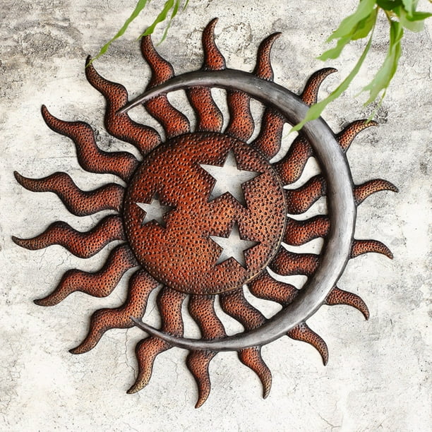 San Pacific International Sun Moon and Stars Outdoor Wall Art Walmart