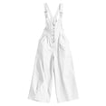 thumbnail image 5 of Women Wide Leg Overalls Adjustable Strap Casual Cargo Jumpsuit Loose Fit Romper with Pockets Breathable Lightweight Summer One Piece Versatile Daily Wear, 5 of 6