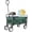 Green, variant on Arlopu Collapsible Utility Wagon Cart, Folding Grocery Cart, Heavy Duty Steel Wagon for Outdoor Camping, Picnic, Beach Trip, Weight Capacity 150 lbs