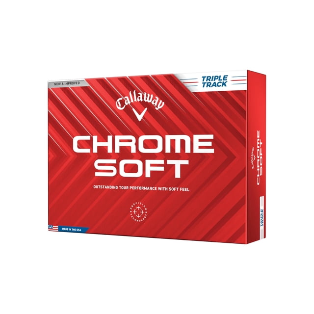 Pelotas de golf Callaway Chrome Soft Triple Track blancas