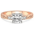 thumbnail image 4 of IGI Certified 2 Carat Cushion Shape Lab Grown Diamond Engagement Ring | 14K Rose Gold | Antique Allure Vintage Lab Diamond Ring | FG-VS1-VS2 Quality Friendly Diamonds, 4 of 6