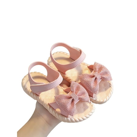 

Bmnmsl Girl Sandals Summer Little Girls Soft Sole Non-slip Shoes