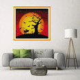 thumbnail image 2 of Rush Cross Stitch Kits Stamped DIY 11CT Embroidery Patterns Needlepoint Kits for Adults, Cross-Stitch Kits for Home Decor-The Night of Halloween 15.4x14.6 inch S4816, 2 of 5