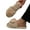A Khaki, variant on House Slipper For Women Fuzzy Fluffy Memory Foam House Shoes Open Toe Comfy Simple Footwear Indoor Outdoor Shoes