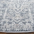 thumbnail image 3 of SAFAVIEH Hunter Sandford Abstract Polyester Area Rug, Ivory/Dark Grey/Sage, 6'7" x 6'7" Round, 3 of 10