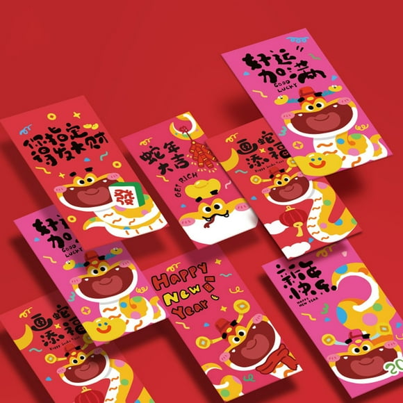 EGNMCR Big Mouth Snake Snake Year Red Envelope New Year 2025 New Year Wallet New Year's Red Envelope red packet