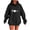 Black # Womens Sweatshirts Hoodie, variant on Goodtrade8 Women's Sweatshirt Hooded Long Sweatshirt Pocket Long Sleeve Heart Graphic Workout Women Hoodies Tops
