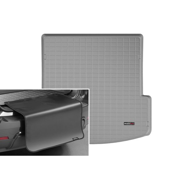 WeatherTech Cargo Trunk Liner with Bumper Protector compatible with 2020-2025 Kia Telluride - Behind 2nd Row w/ Bumper Protector, Grey