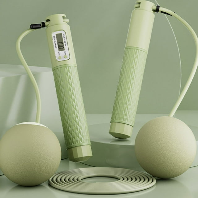 mmirethe ABS Training Sports Equipment For Cardio And Fat Burning Ball Is Silent When Jumping Rope Sky Blue Ball