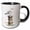 Black/White, variant on 3drose, Seagull on a Nautical Post Illustration, 11oz Two-tone Yellow Mug