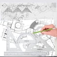 thumbnail image 3 of Set de matemáticas STAEDTLER de acero inoxidable con regla, 2 triángulos, 3 of 3
