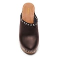 thumbnail image 3 of YDN Women Chunky Platform Round Toe Clogs Mules Rivets Studs Slip On Cork High Heels Slides Sandals Dressy Prom Daily Shoes Size 9.5 Brown, 3 of 4