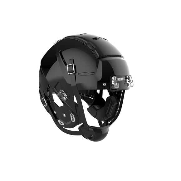 Casco Deportivo Schutt F7 2.0 Universitario Mediano Negro Brillante