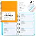 thumbnail image 2 of Clearance! Small Password Journal Notebook — Compact Spiral Coil with Customizable Tabs, Great for Business Contacts and Passwords, 2 of 3