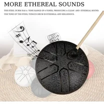 Steel Tongue Drum Rain Chime Rain Drum Instrument For Outside, Drum Handpan