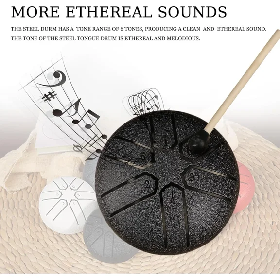 Steel Tongue Drum Rain Chime Rain Drum Instrument For Outside, Drum Handpan